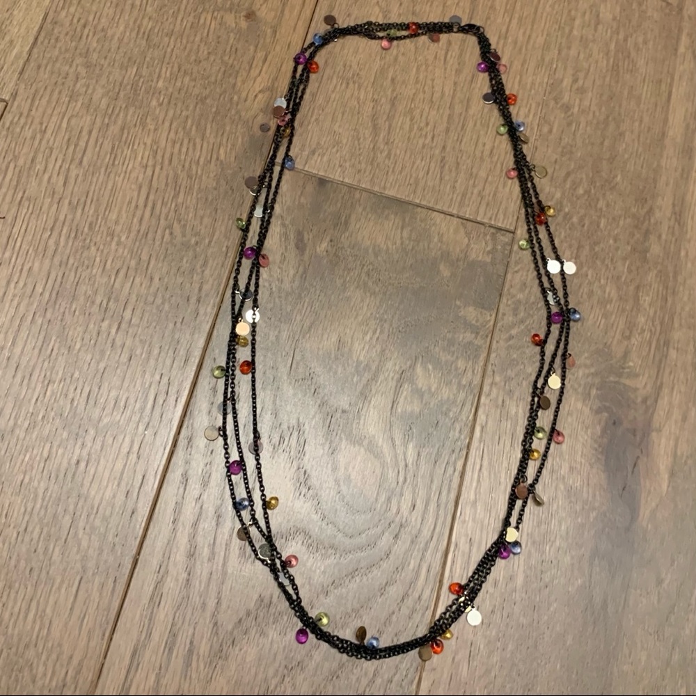 🚨 Black/Multi-color Three Layer Necklace